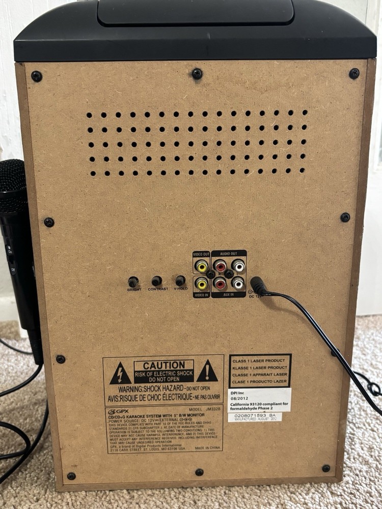 GPX Karaoke Party Machine JM332B plus CD+Gs