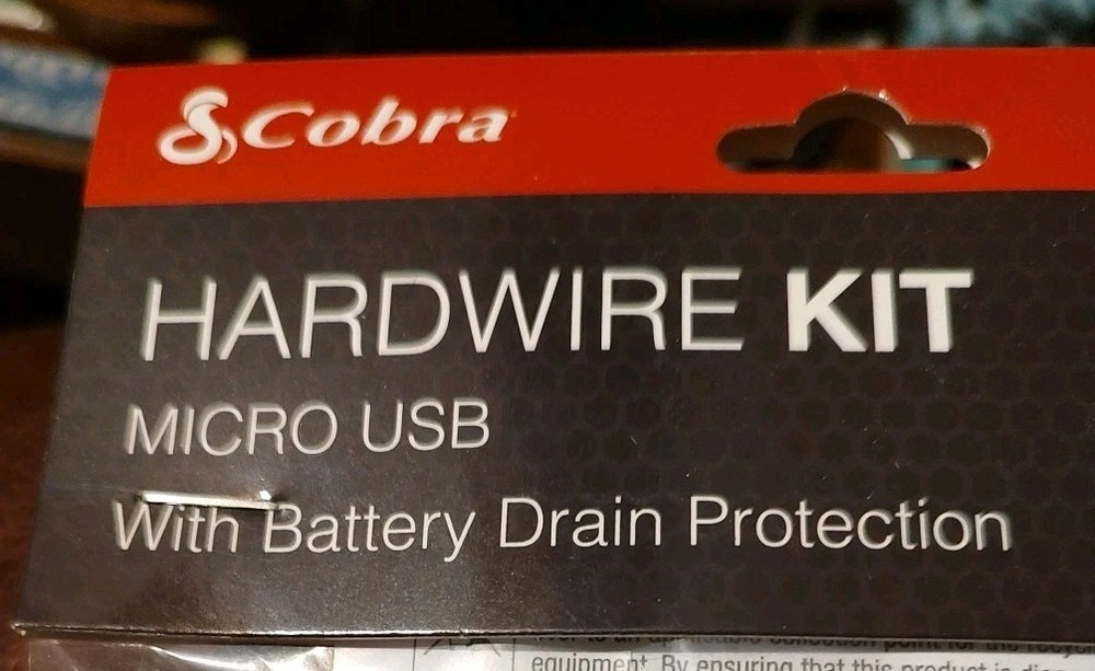 Cobra Hardwire Kit Micro USB with Battery Drain Protection