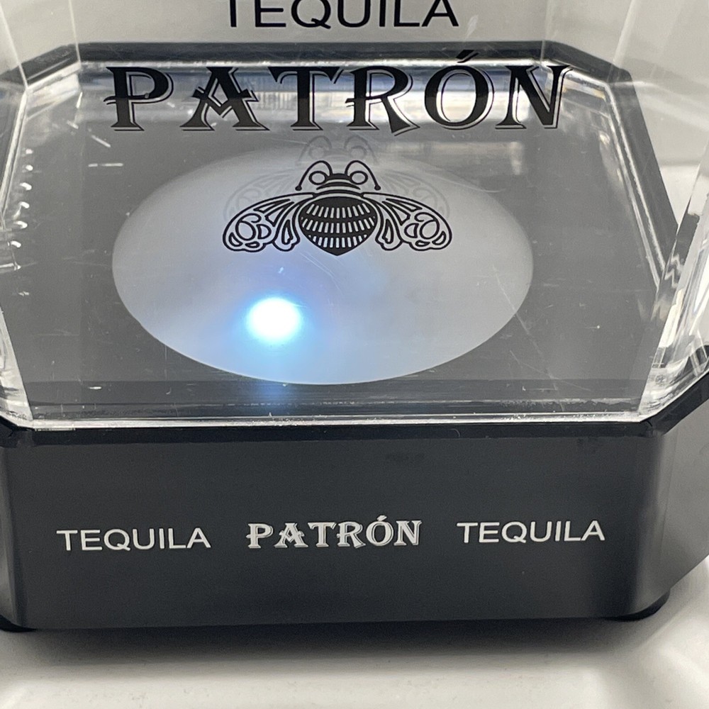 Patron Tequila Acrylic Light Up Chiller Bar Display