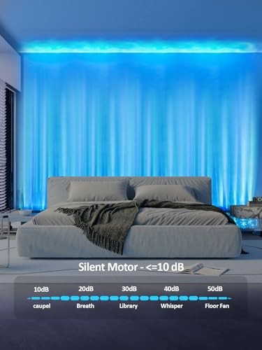 RGBW Dynamic Wave Wall Light, Ocean Wave Projector Light 39.4 Inch Multicolor