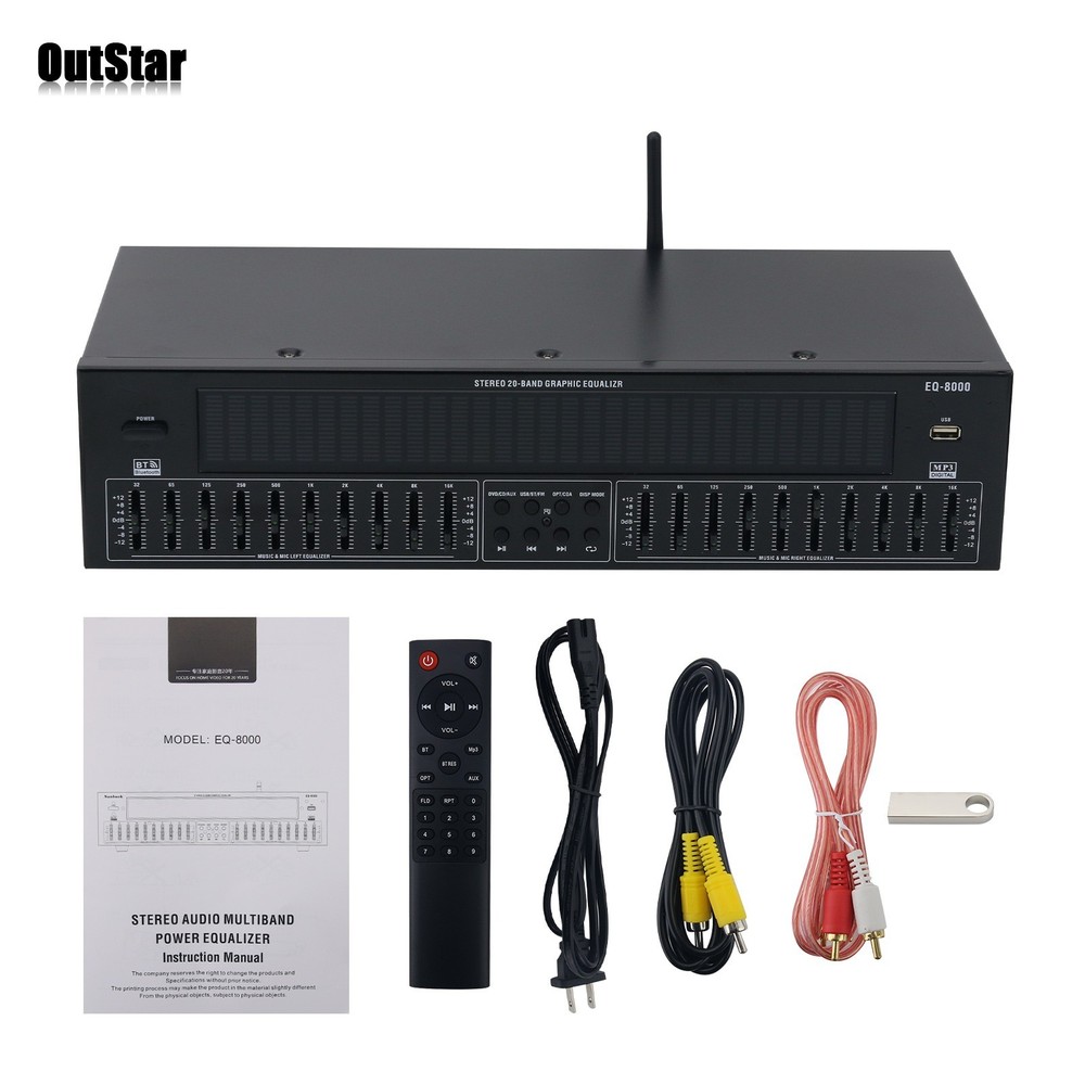 EQ8000 EQ Equalizer Bluetooth5.4 Optical Fiber Coaxial Audio Decoder Processor