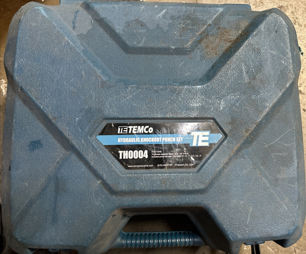 TEMCo TH0004 Hydraulic Punch Set Knockout Kit