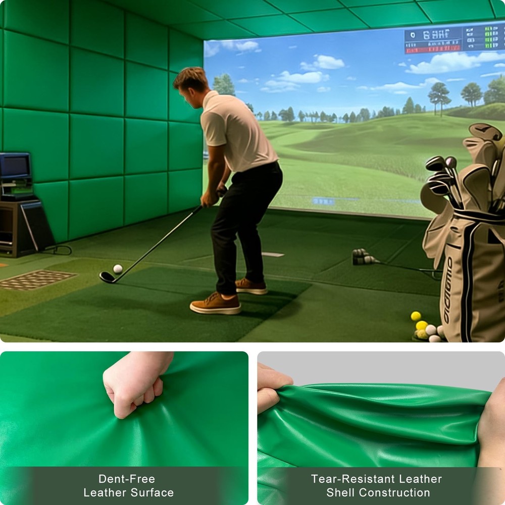 12 Pack Golf Wall Padding Panels Golf Simulator Padding for Walls, Safety Foa...