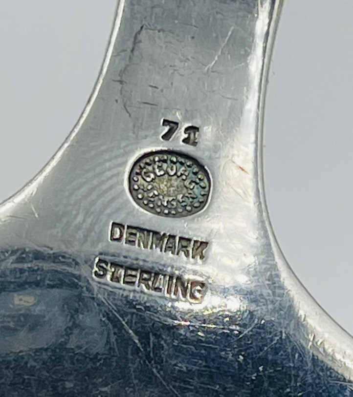 Georg Jensen Denmark Antique Sterling Silver No. 71 Pattern Pastry Server 7 1/4”