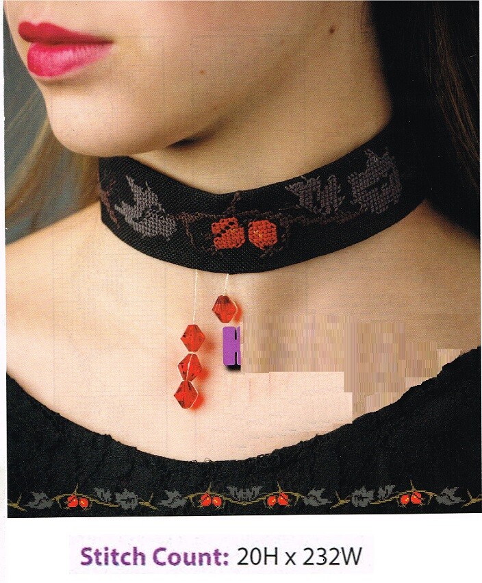 HAWTHORNE CHOKER  CROSS  STITCH PATTERN ONLY -    ZA - HEV