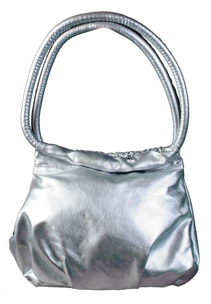 Hello Kitty Silver Mini Bubble Bag Black Sequin Bow