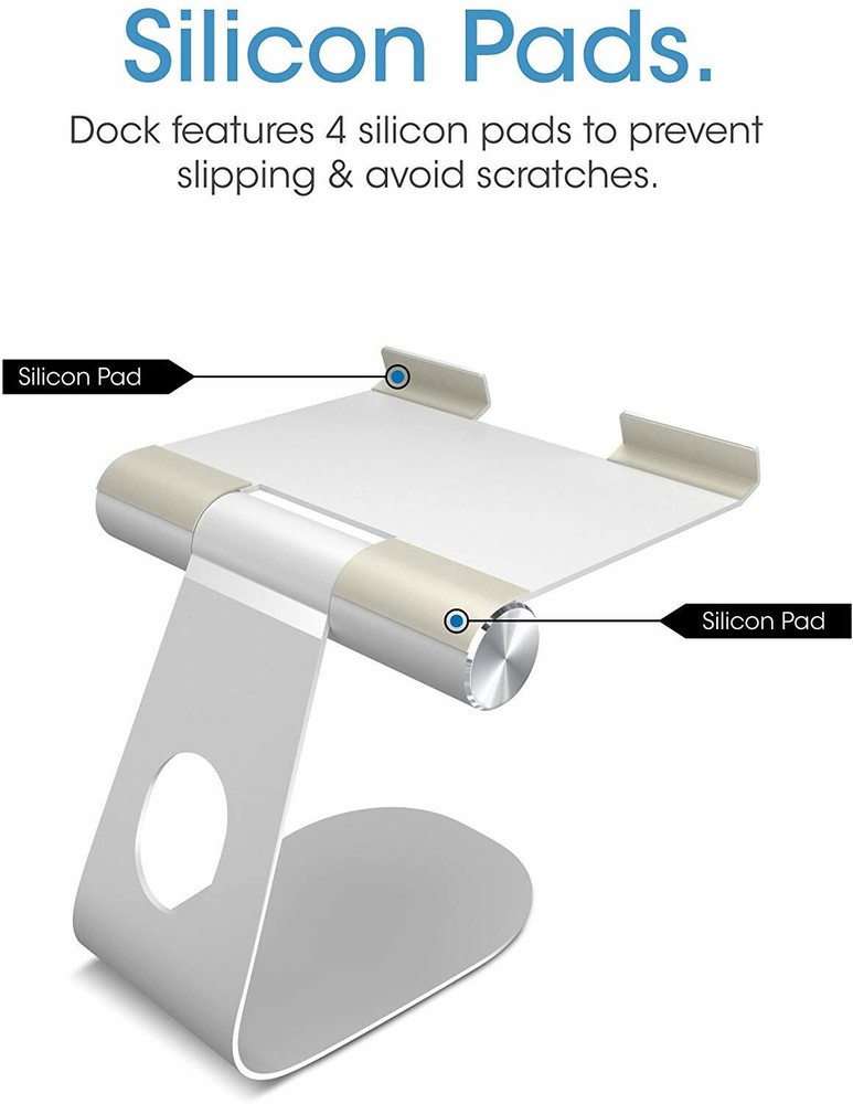 TechMatte Aluminum Adjustable Stand for Nintendo Switch - Silver