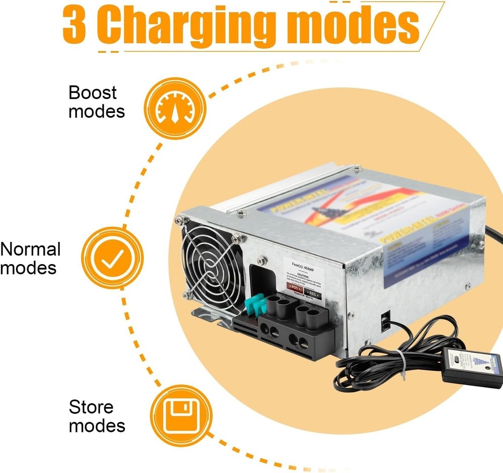 PD9280 RV Power Converter 80Amp 120V to 12V RV Converter Charger 9200 Series
