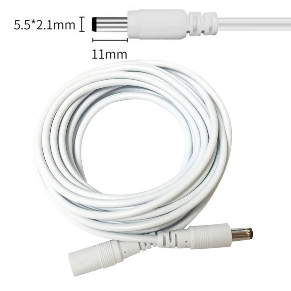 Innovative Design White DC Extension Cable Compatible with Multiple Devices