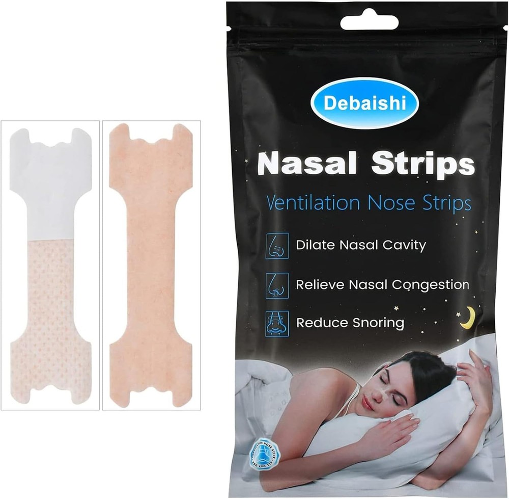 Universal-Fit 60 Count Nasal Strips: Soft, Lightweight Solution for Better Sleep