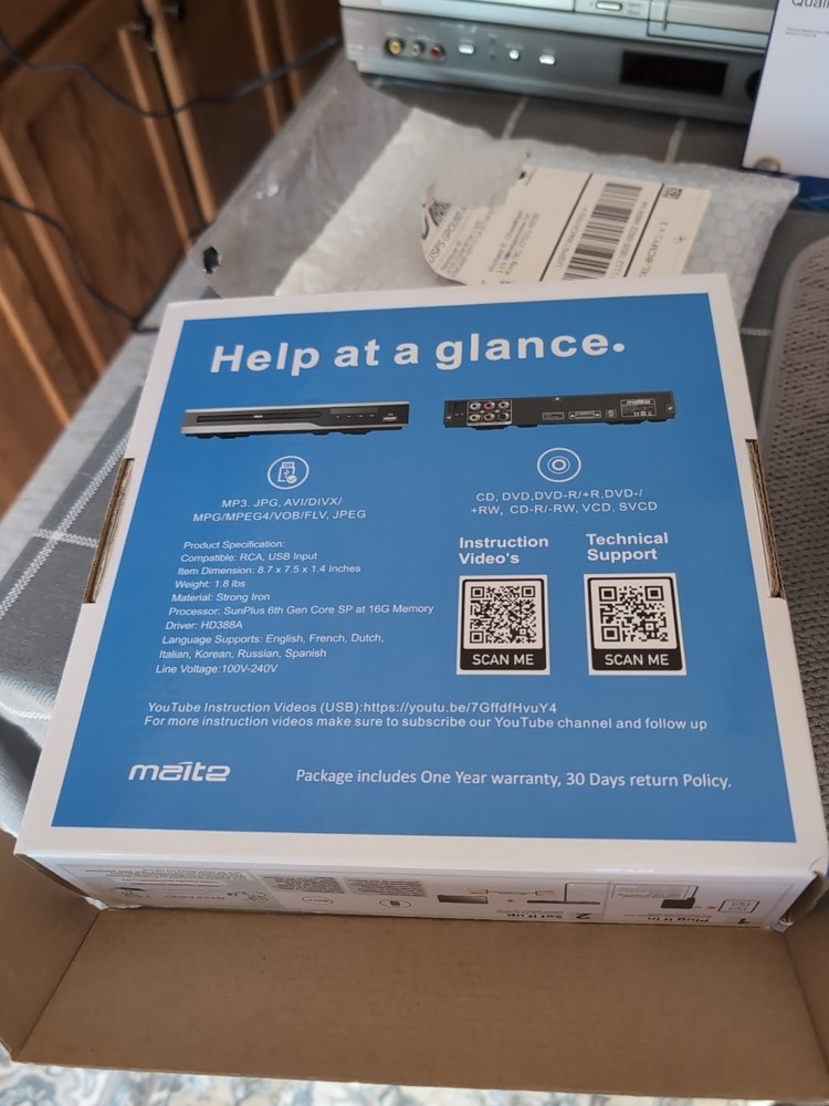 Mait2 MTDVD-BA CD/DVD Player. Tested. J2