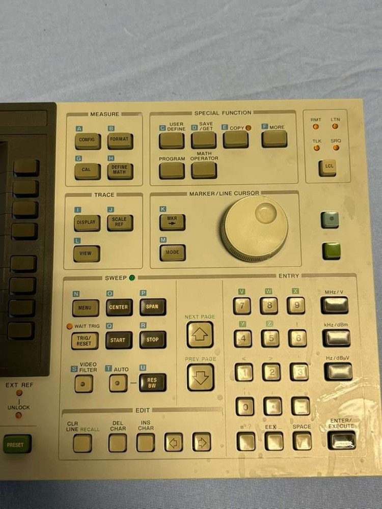HP Hewlett Packard 4195A Network / Spectrum Analyzer 10Hz-500MHz Front Panel