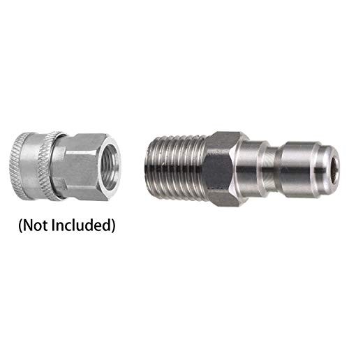 Pressure Washer Coupler, Quick Connect Plug, 1/4 Adapter for Surface Cleaner