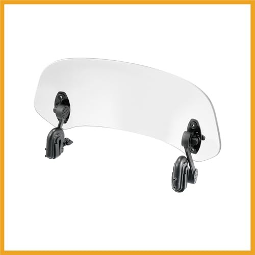 28.5cm Motorcycle Windshield Motorcycle Wind Deflector Clear Lens Adjustable