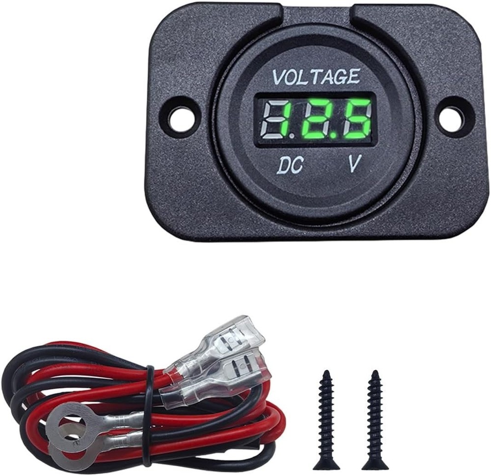Volt Gauge Meter Voltage LED Digital Display DC 12V-24V Car Panel Voltmeter