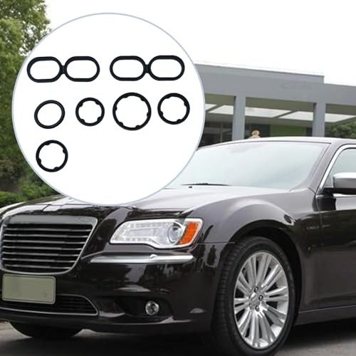 9Pcs Engine Oil Filter Housing O Ring Seal Kit 68191356AA Replacement for