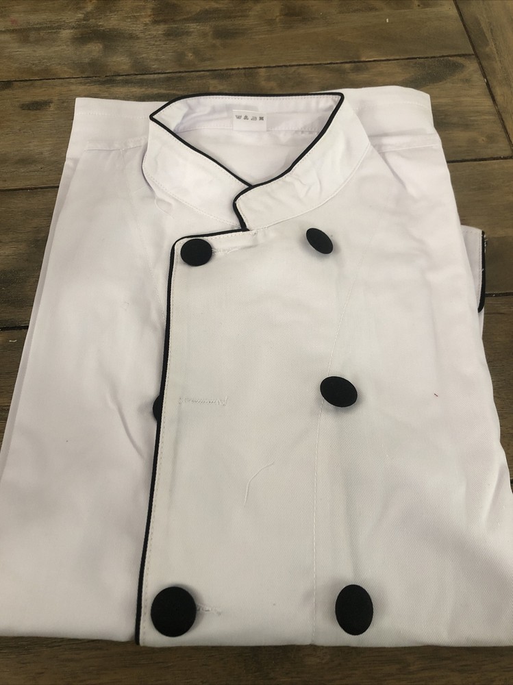 chef coat (10 Button) long sleeve 65poly/35cotton