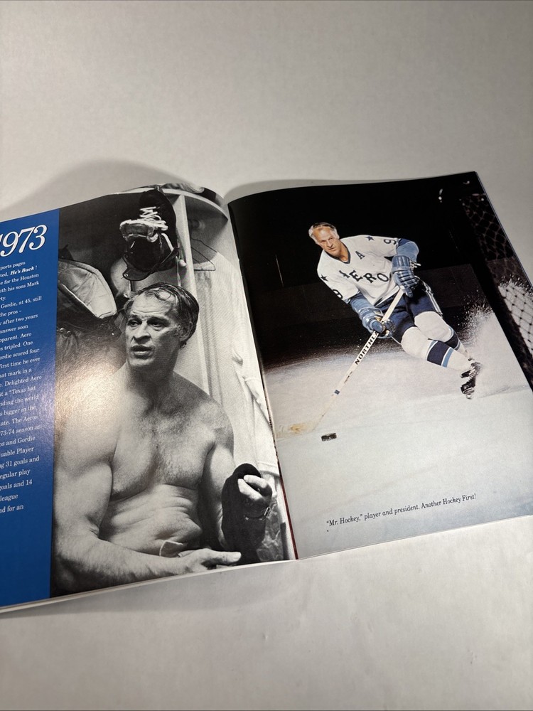 Gordie Howe 1993 65th Birthday Celebration Tour 32 Page Program Book