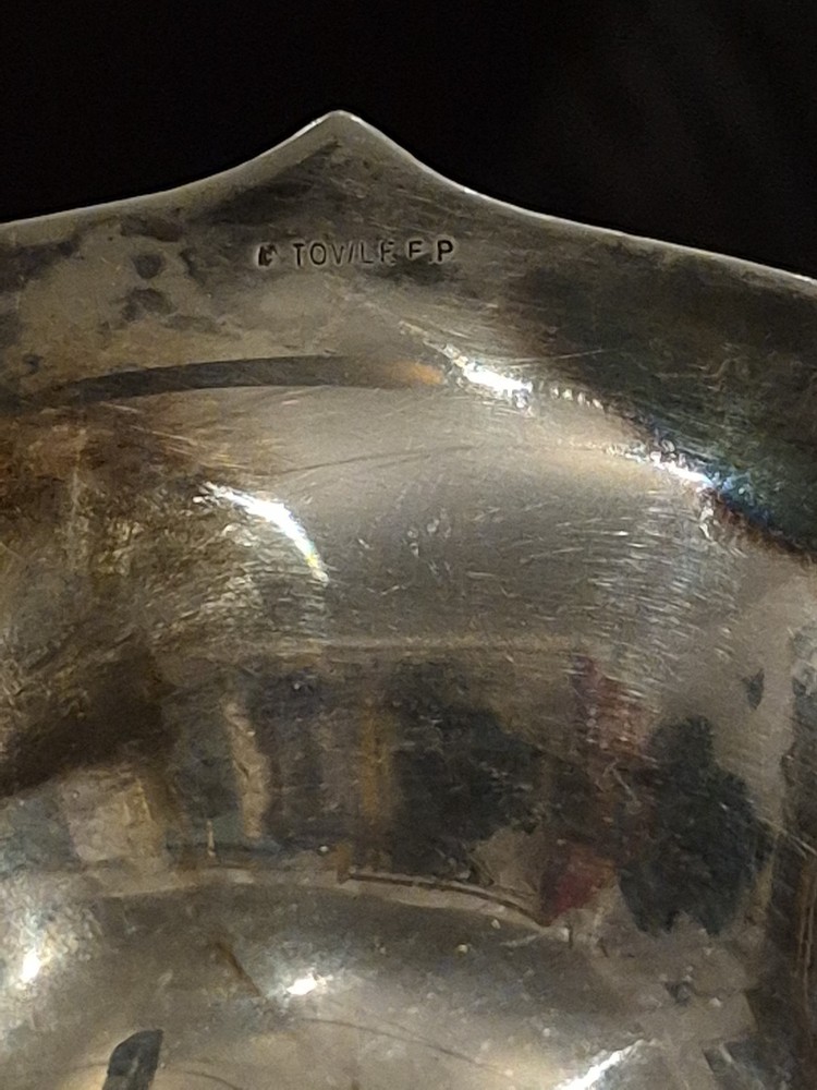 Towle Silver Plated Tray Floral Design Antique