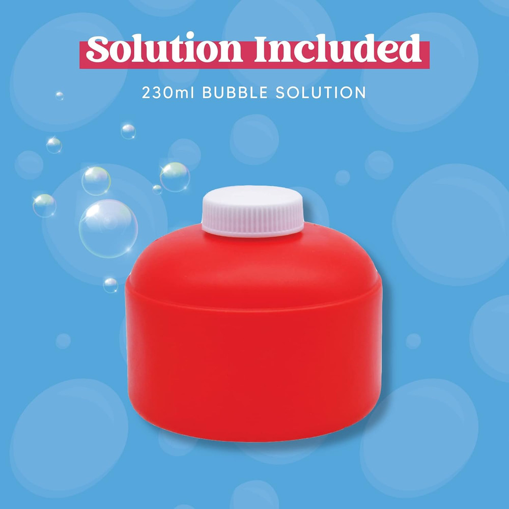 Automatic Fire Extinguisher Bubble Machine with Solution for Kids Summer Fun Toy