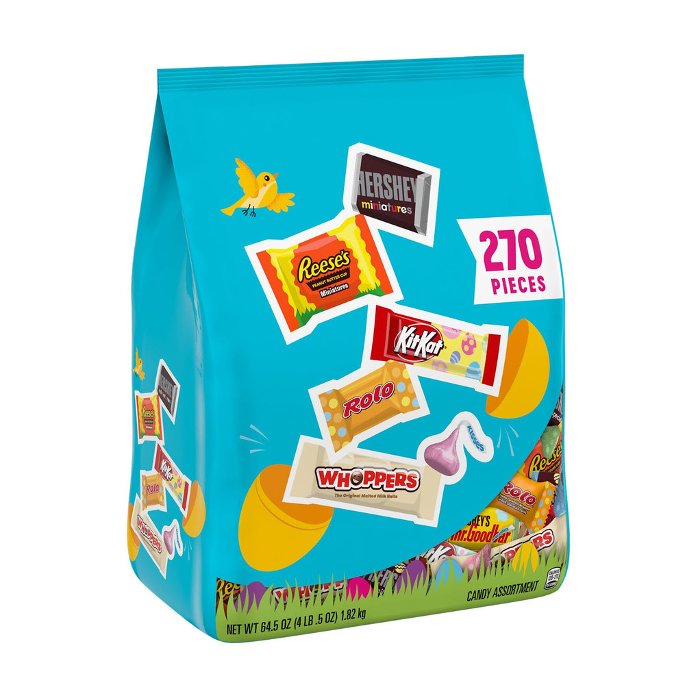 Hershey Assorted Flavored, Easter Candy Bulk Bag, 64.5 Oz (270 Pieces)