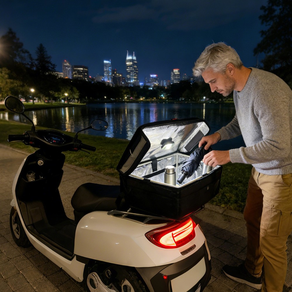 Car Light Motorcycle Tail Case Lamp Automatic Sensing Rechargeable Car Lights