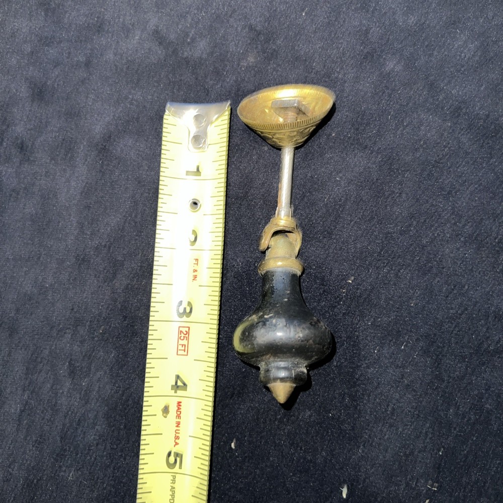 4 MATCHING ANTIQUE TEARDROP BLACK EBONIZED VICTORIAN PULLs