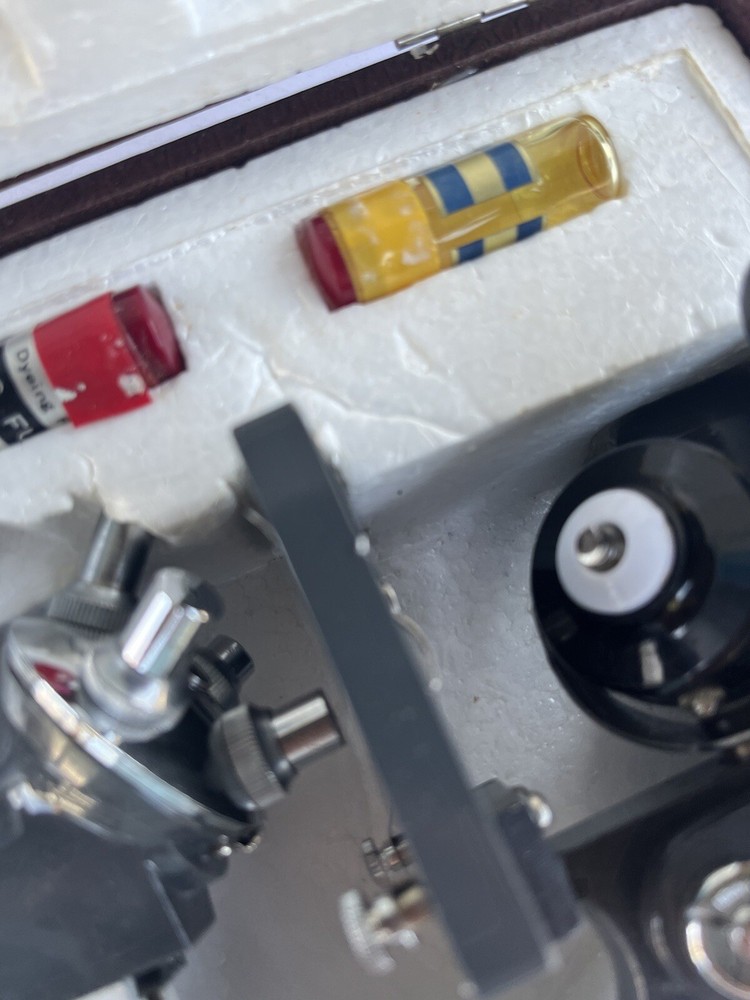 Stellar Zoom High Power Microscope Vintage In Case + Accessories