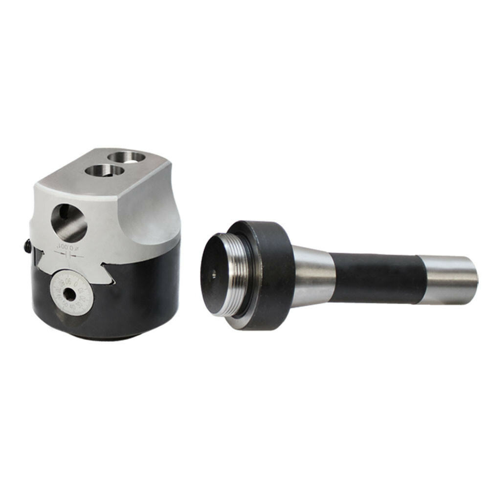 3'' Boring Head R8 Shank With 12 Carbide Boring Bars