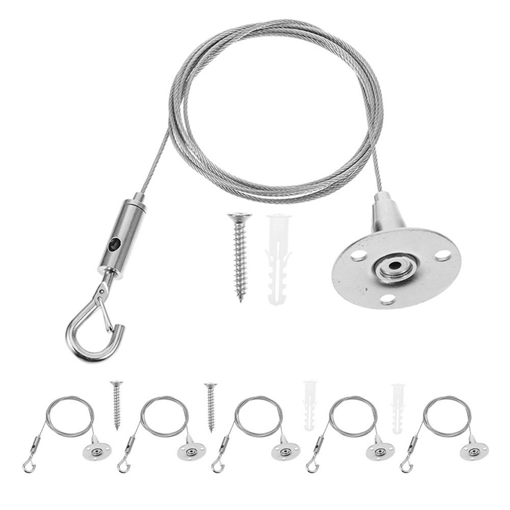 6 Pcs Adjustable Lamp Wire Frame Hanging Hardware Heavy Duty Light