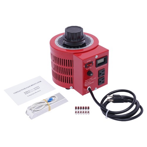AC 0-130V 2000VA Variac Transformer Regulator Variable Red Voltage Metered 20Amp
