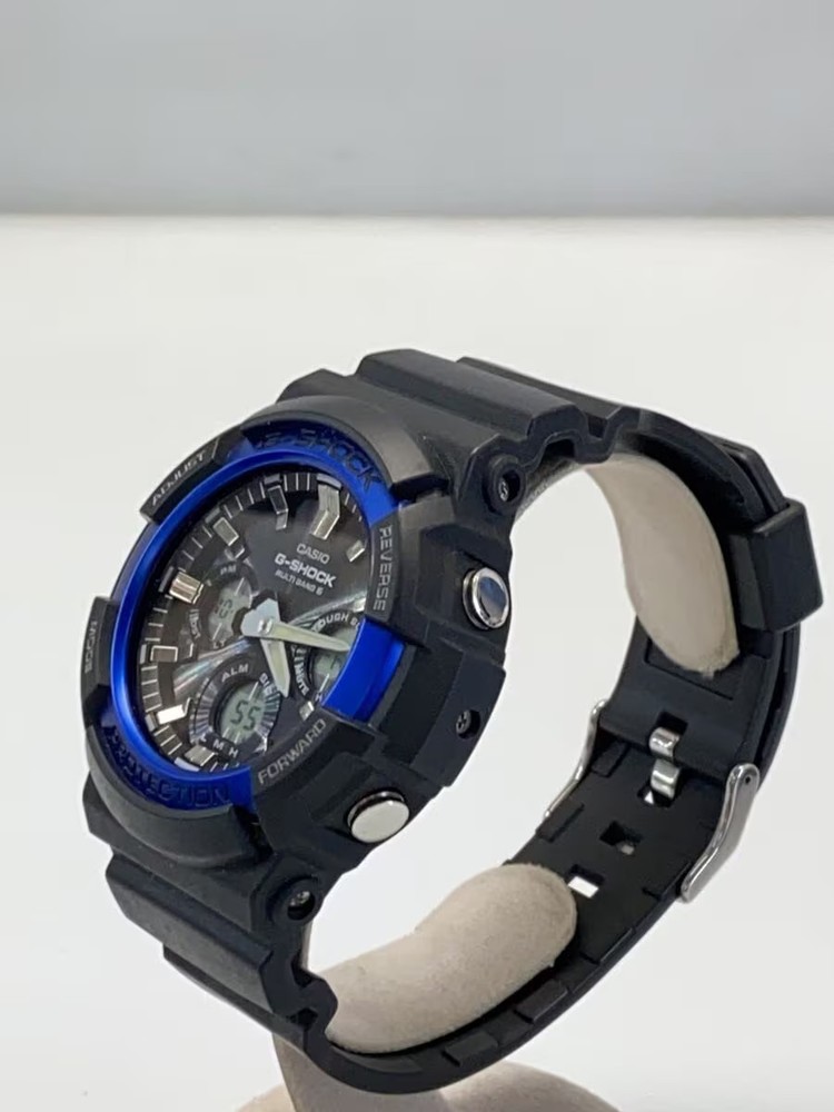 CASIO Solar Watch Digital Analog BLU BLK GAW 100B