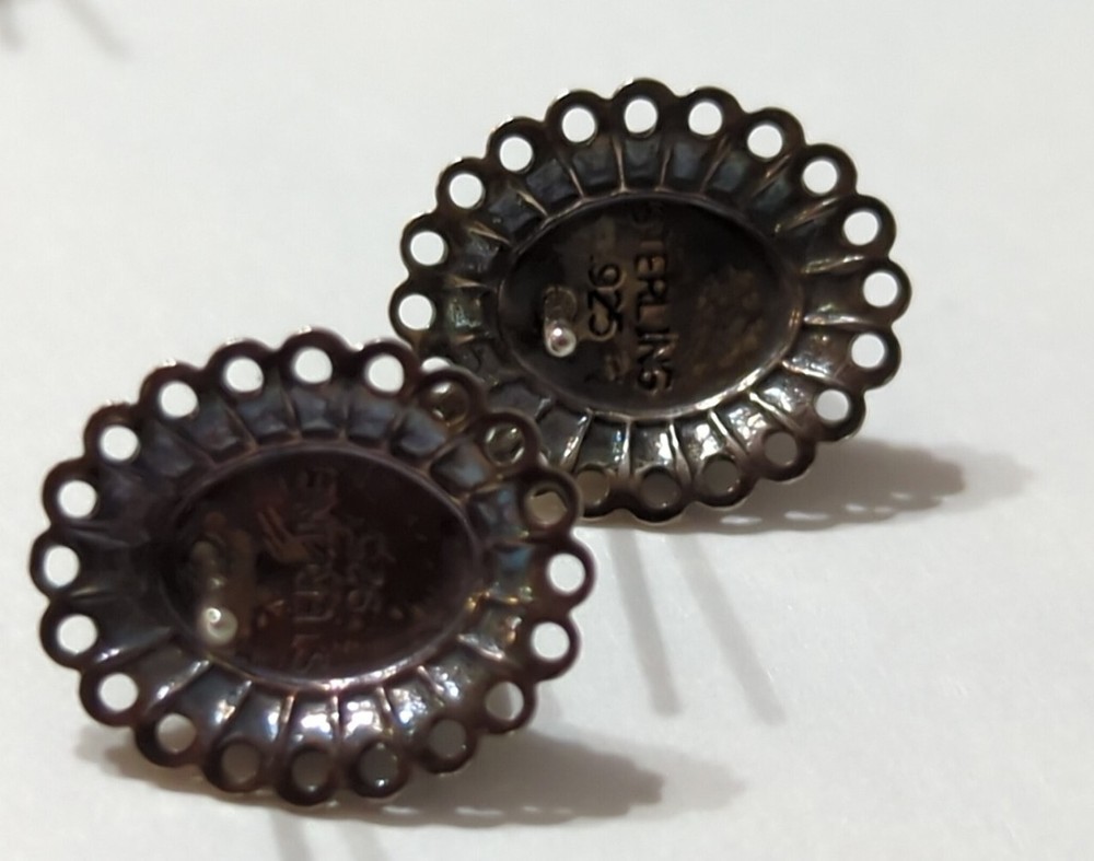 Southwestern Sterling Multi Stone Earrings