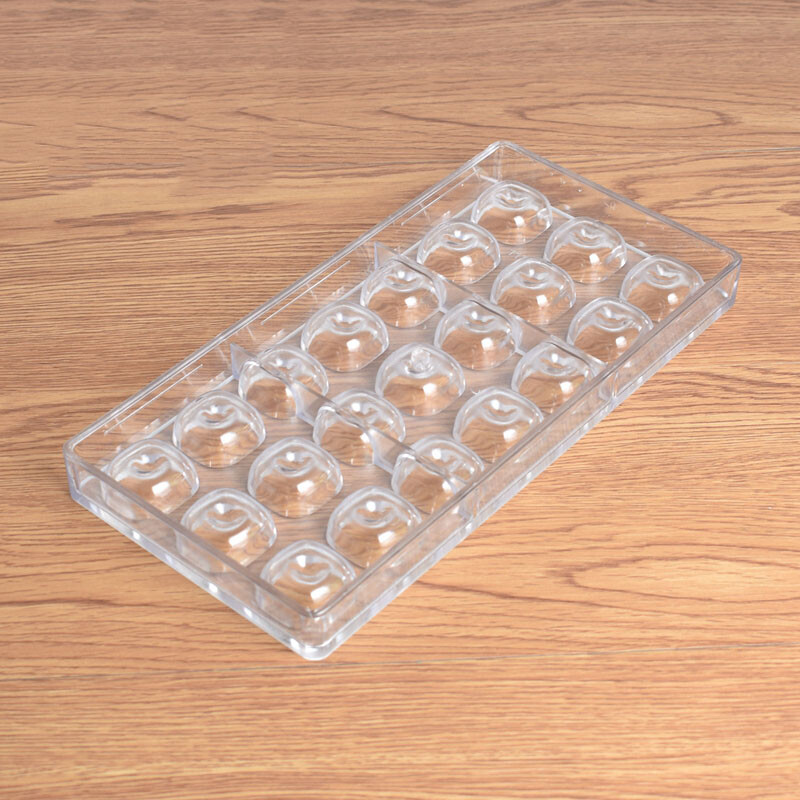 New Arrival concave Square Chocolate Mold Polycarbonate Chocolate DIY Mould Cube