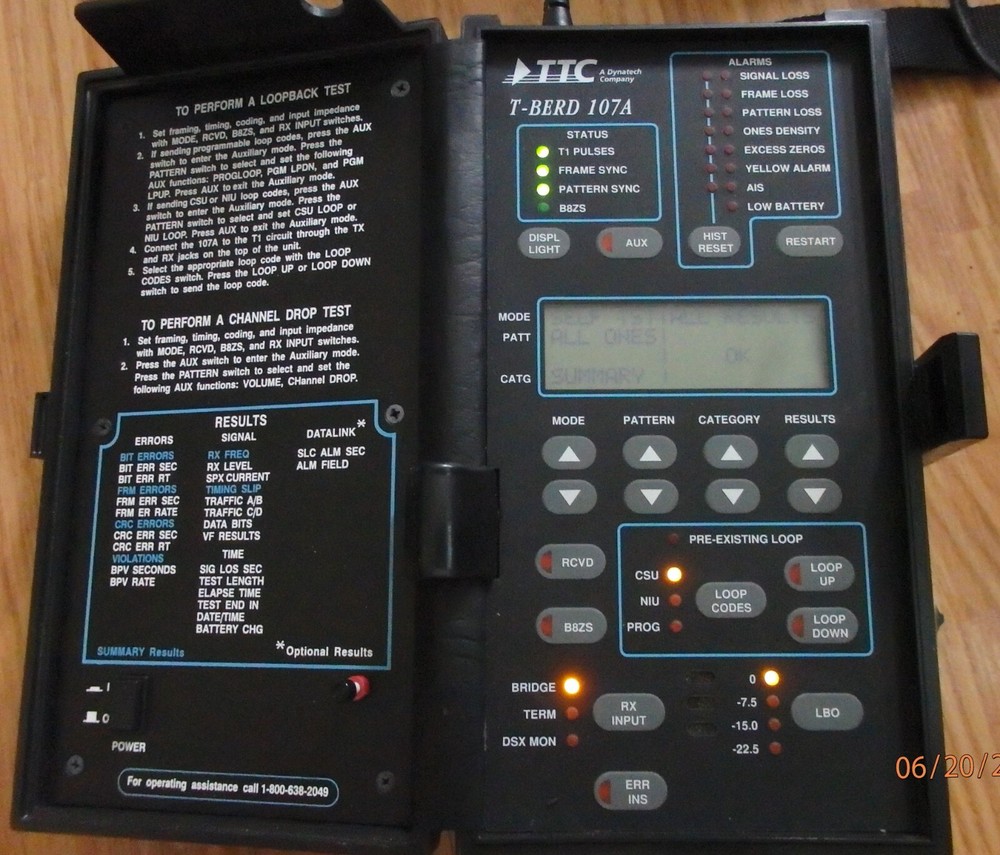 TTC T-Berd 107A T-Carrier Analyzer