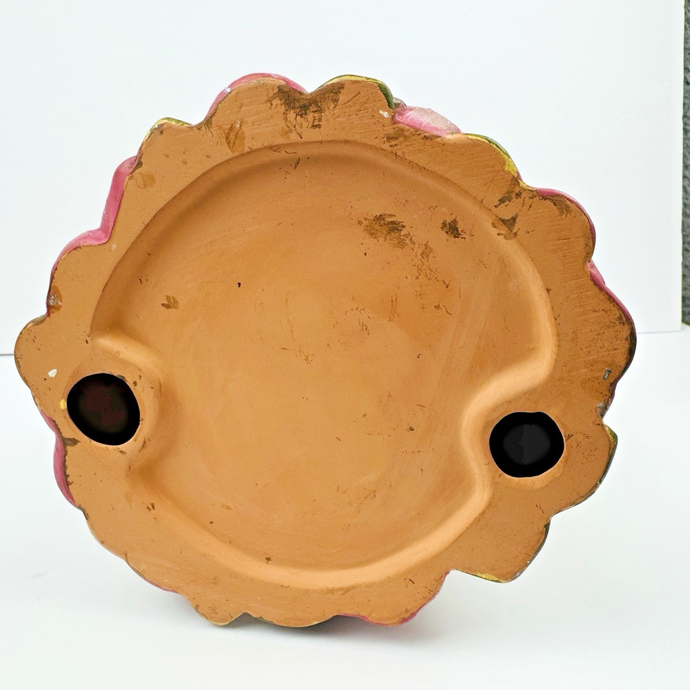 Anthropomorphic Bunny Rabbit Planter Candle Holder Easter Floral Spring 12.5"