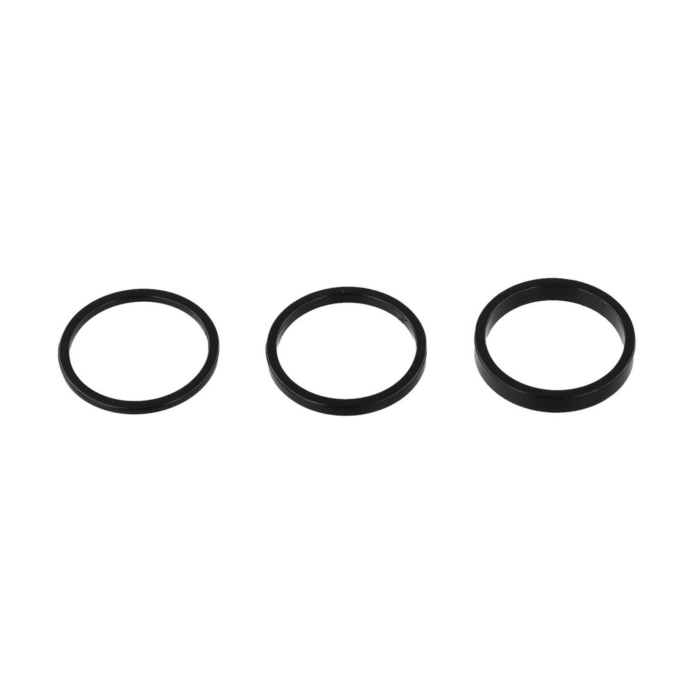 Stackable Design Aluminum Stem Riser Set 5 Height Options Anodized Silver Finish