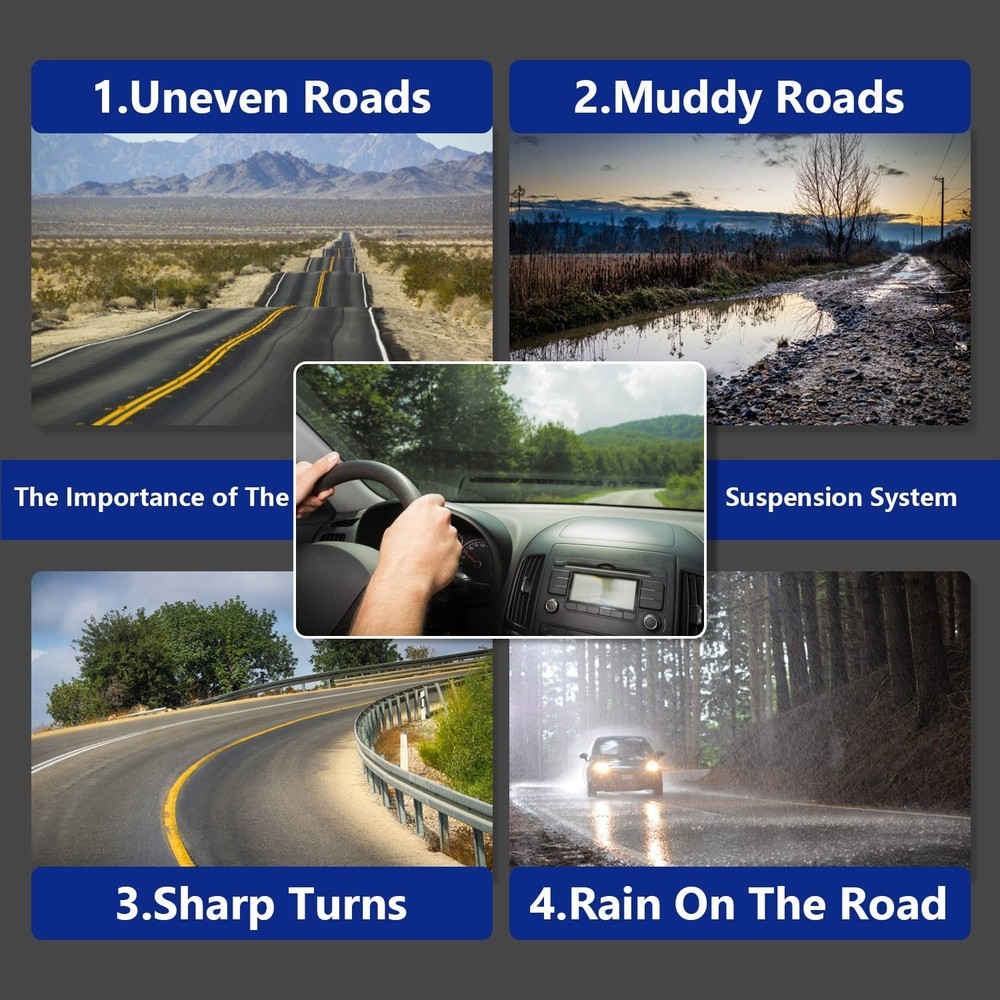 Sway Bar Links, Replacement For Front Stabilizer Sway Bar End Link Kit Compat...