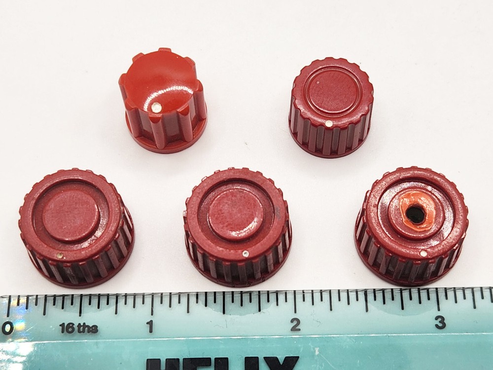 Misc Used Red Instrument Control Knobs Tektronix group2