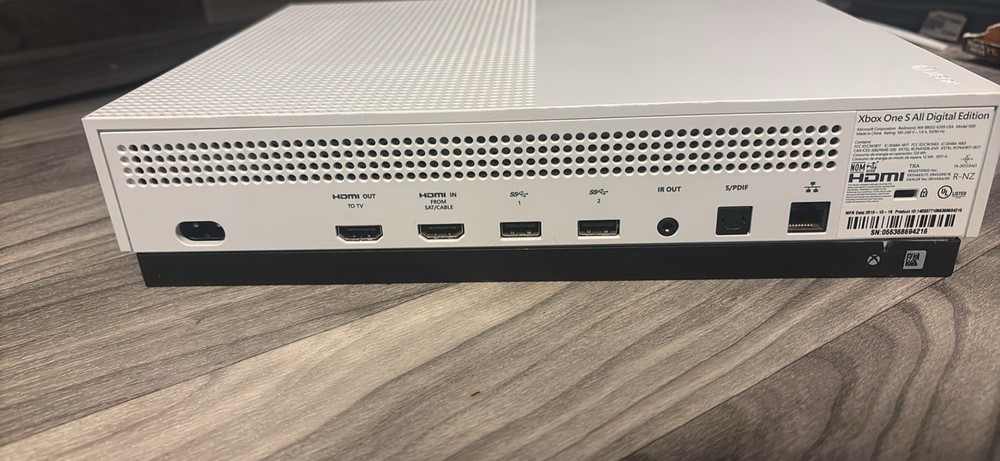 Microsoft Xbox One S All Digital Edition White Home Console 2019