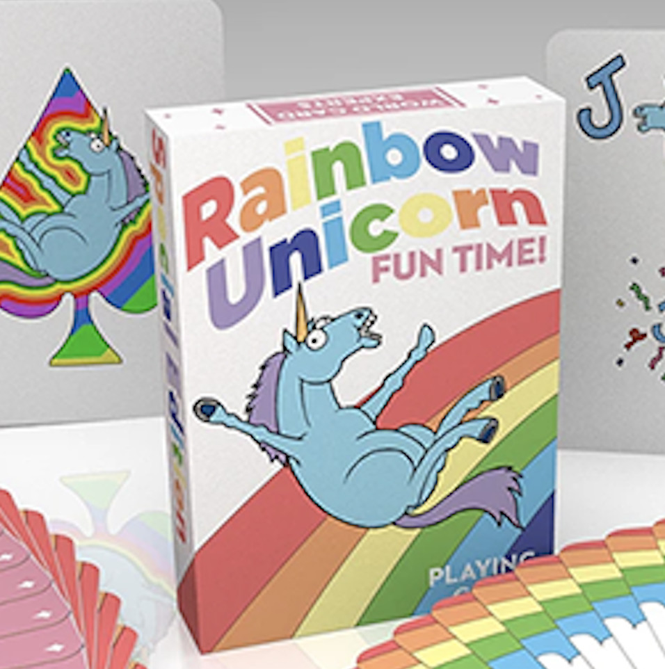 Rainbow Unicorn Fun Time Playing Cards