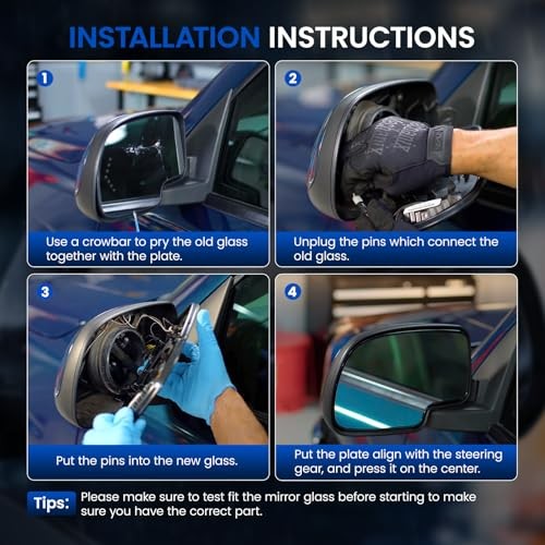Driver Left Side Mirror Glass 12477843 Compatible Driver Side Mirror (Left)