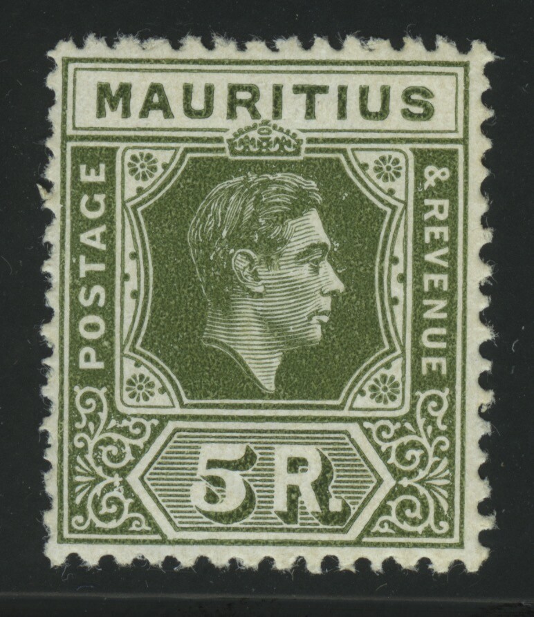 Mauritius Scott #219a Mint Never Hinged Chalky Paper