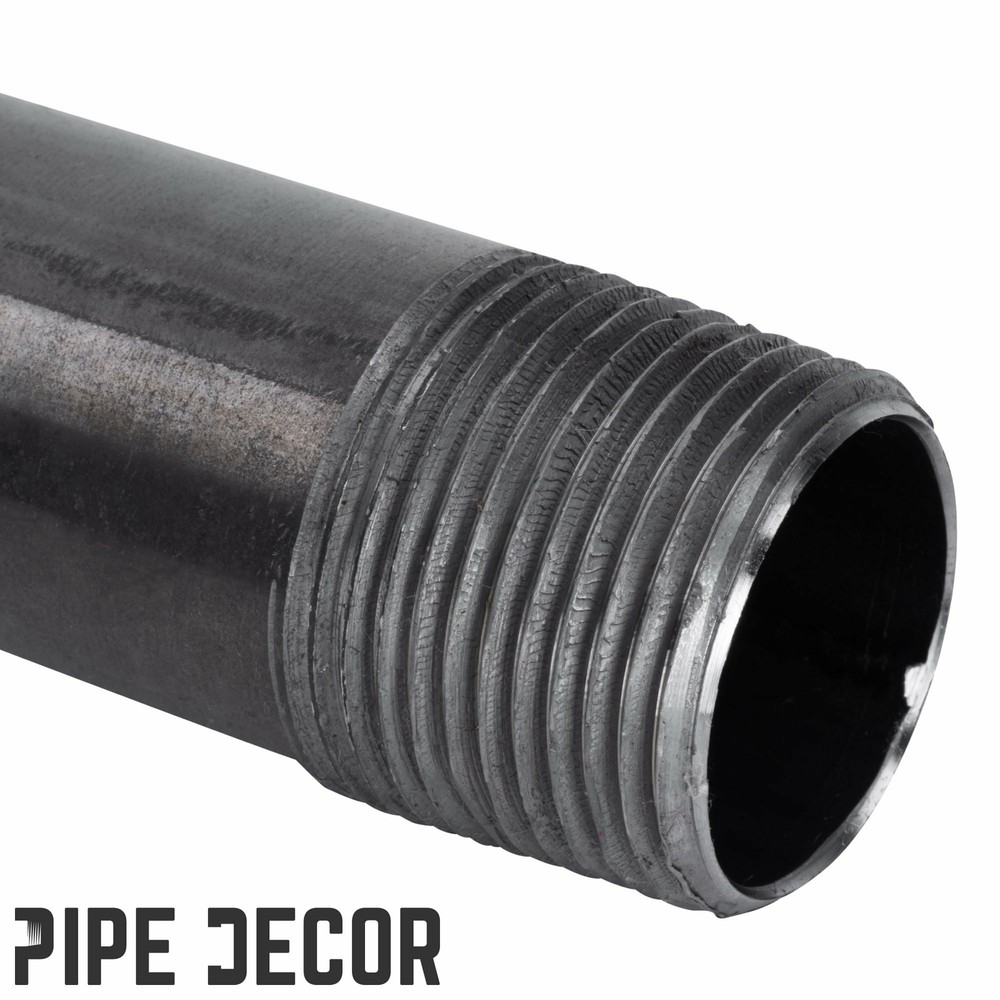 1 in. X 48 in. Black Pipe 4 Pack