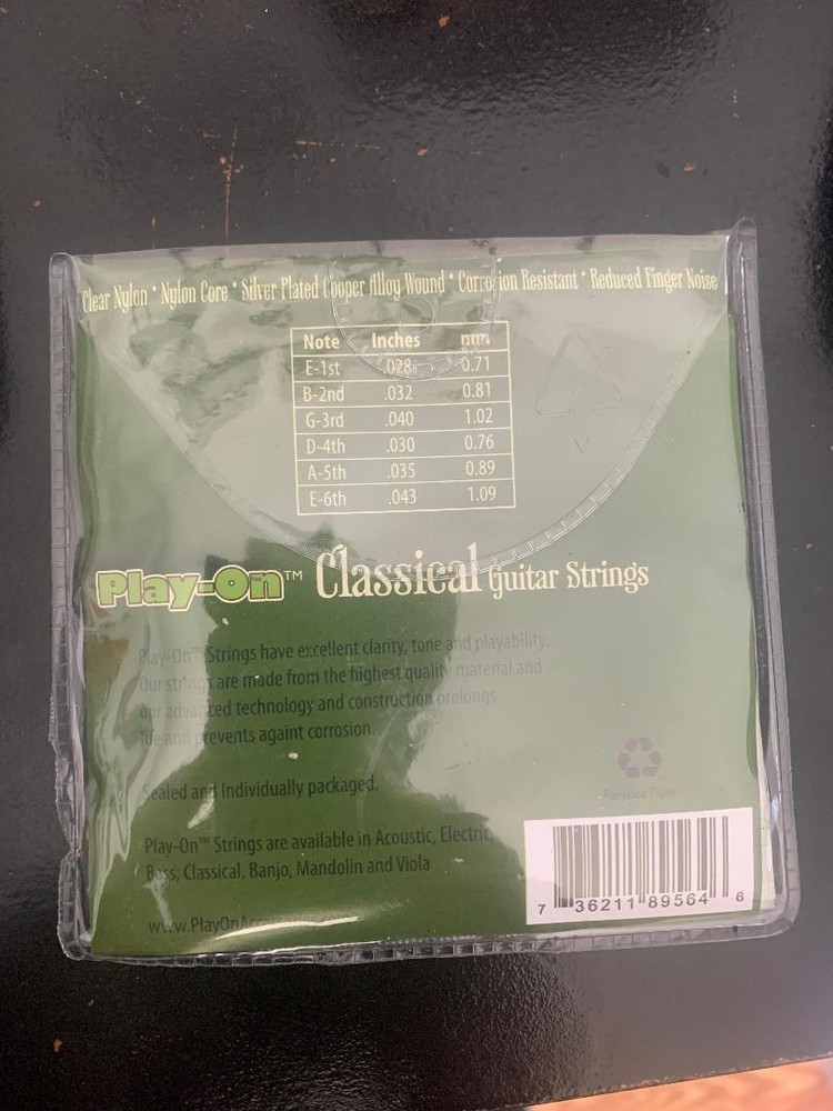 Play-on Classical Guitar Strings