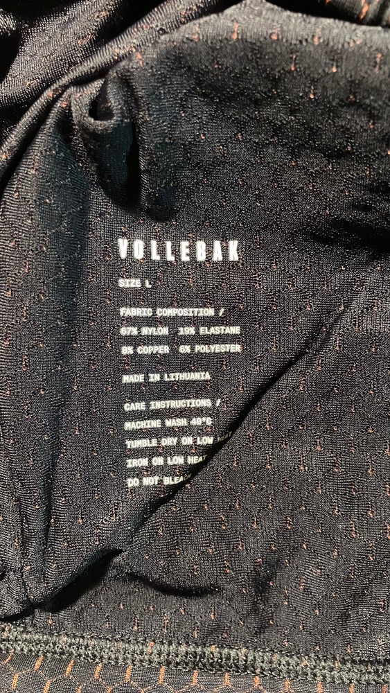 Vollebak Copper Base Layer, size L