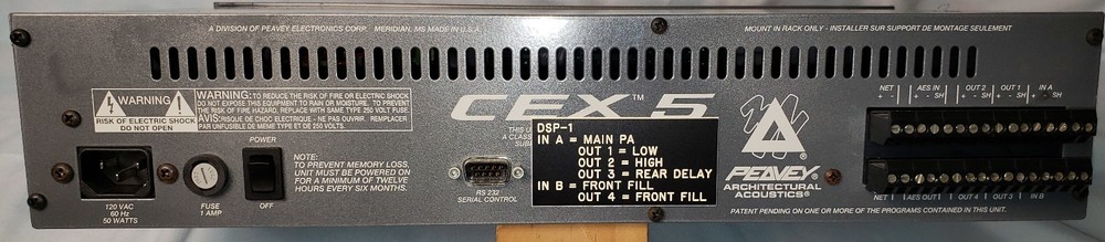 Peavey CEX 5 DSP (Speaker Management System)