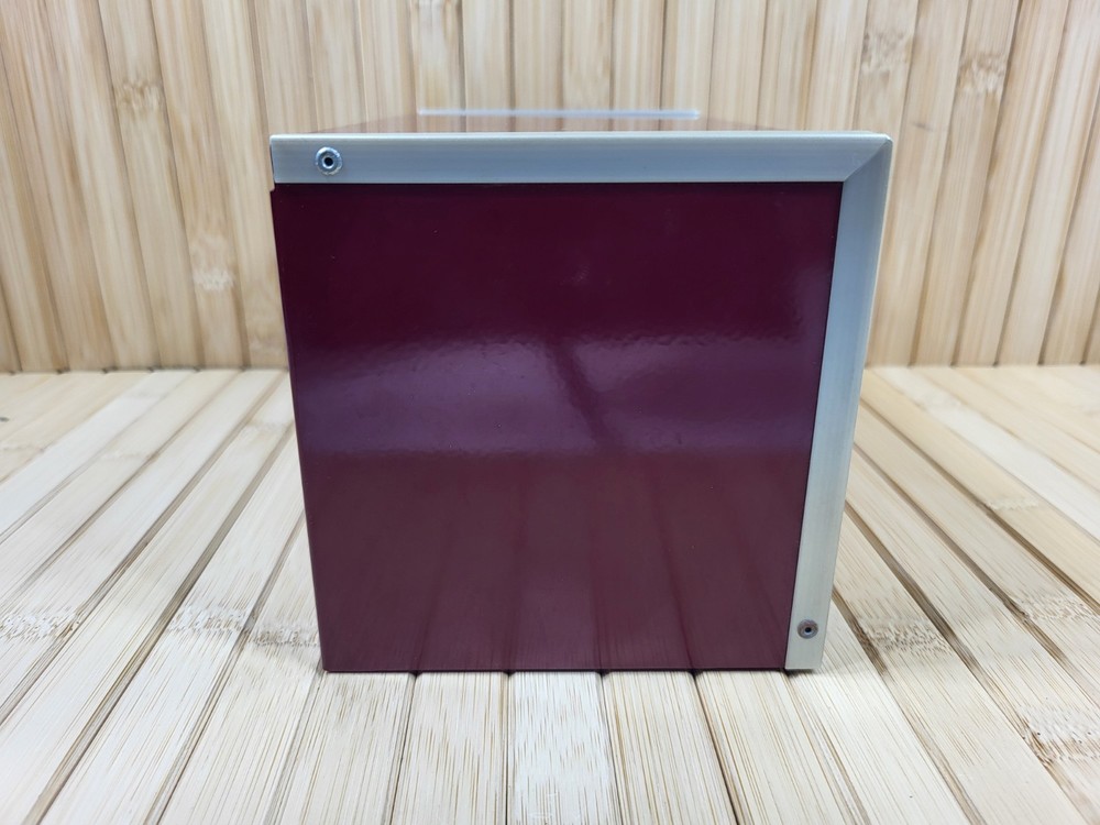 Snap-on Tools Mini Micro Miniature Metal Toolbox Maroon Great Condition