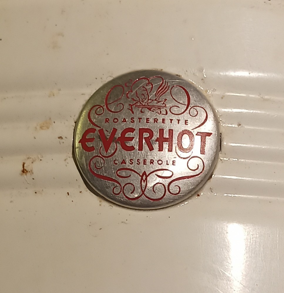 Vintage Roasterette Everhot Casserole Model 858 / Three Quart