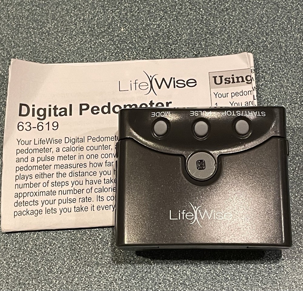 Life Wise Digital Pedometer Model #63-619